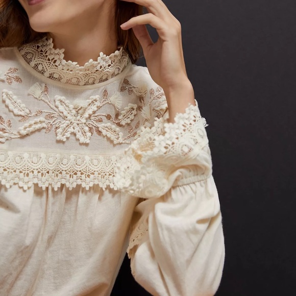 Anthropologie Jemma Lace Blouse - Picture 10 of 12